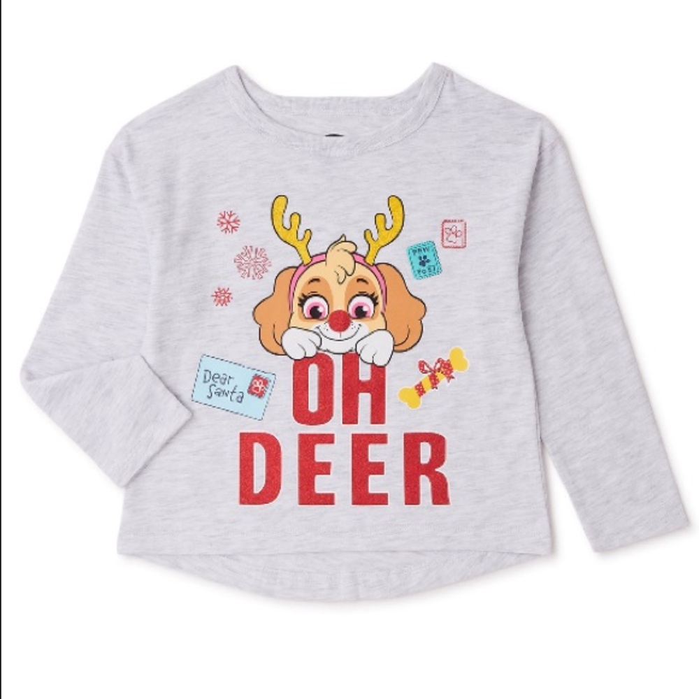 Paw Patrol Christmas graphic tee (toddler girl)